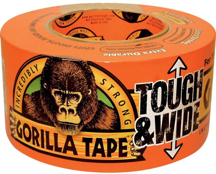 Actual product image Gorilla 3044300 Armor Tape, PE Adhesive Tape Black, 0.42mm x 73mm x 27m (73 mm)