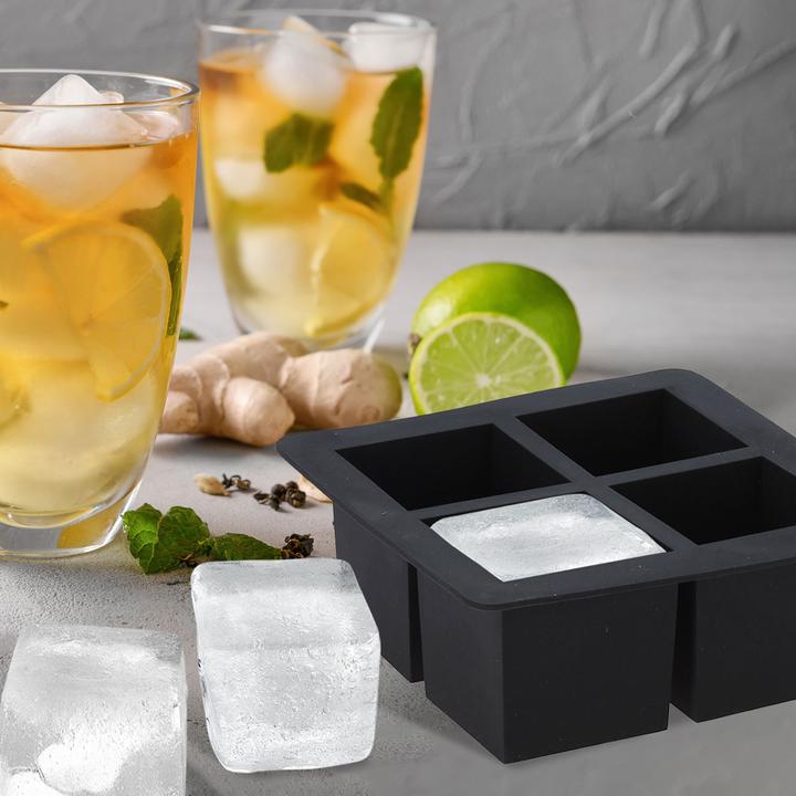 Actual product image Excellent Houseware Flexible ice cube mould for 4 XL ice cubes