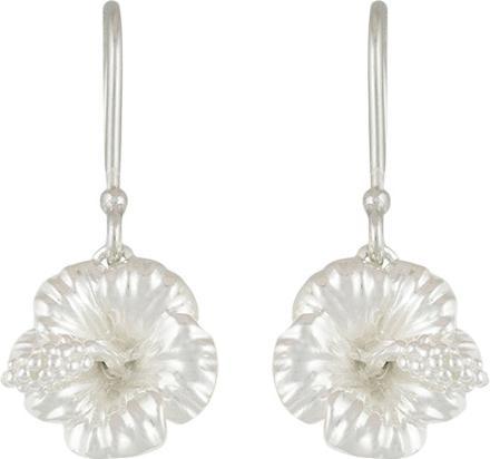 Produktbild Steinkult Ohrringe versilbert "Hibiskus Ã‰clat" (Messing Sterling versilbert)
