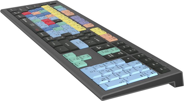 Produktbild Logickeyboard LKB-CBASE-A2M-DE Tastatur USB QWERTZ Deutsch Schwarz (DE, Kabelgebunden)
