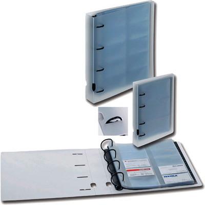 Actual product image Kolma Show book Visit 12.5x21 cm 4 rings filling height 2.5 cm colourless (125 x 210 mm, 35 mm, 1 Piece)