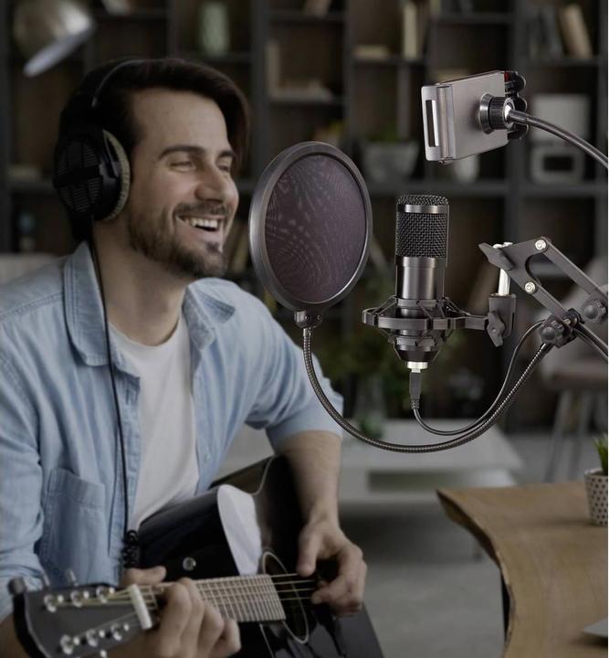Produktbild Renkforce Mikrofonständer, Pop-Filter und Telefonhalter