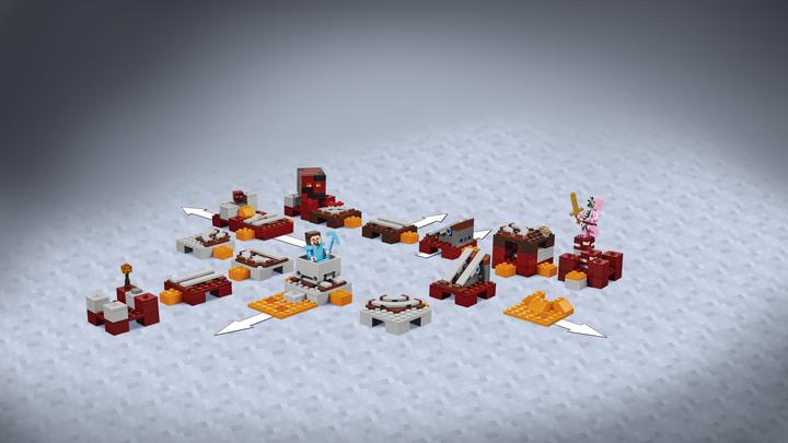 Produktbild LEGO Die Nether-Eisenbahn (21130, LEGO Minecraft)