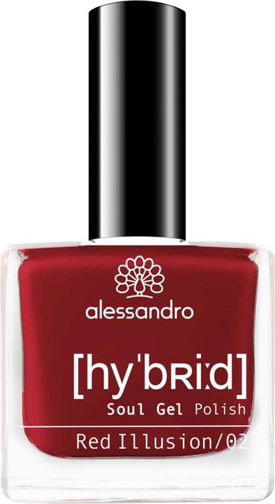 Produktbild Alessandro Hybrid Soul Gel Polish Red Illusion (Red Illusion, Gel-Effekt Nagellack)