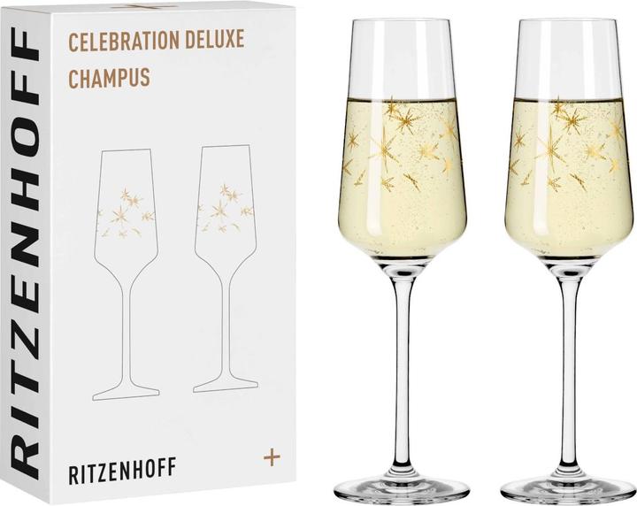 Produktbild Ritzenhoff Celebration Deluxe Champagnerglas (23.30 cl, 2 Gläser, Sektgläser)