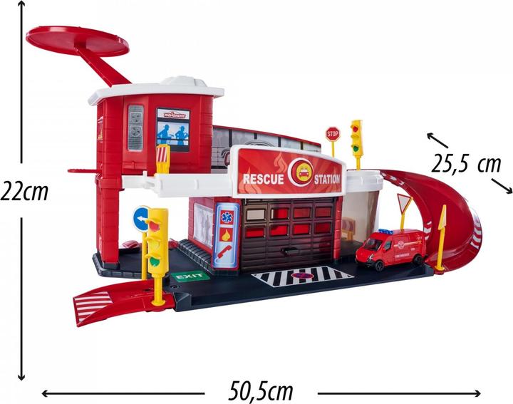 Image du produit Majorette Station de sauvetage Creatix + 1 véhicule