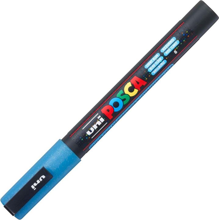 Produktbild Posca Marker PC-3M Rundspitze (Glitter Hellblau, 1.30 mm, 1 x)