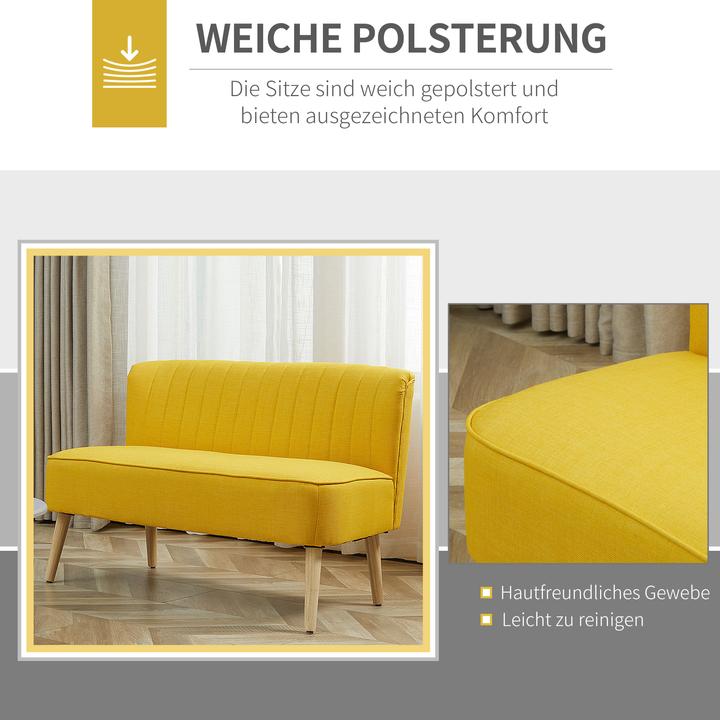 Produktbild Homcom Sofa für 2 Personen (2-Sitzer)