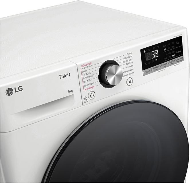 Produktbild LG LAVE-LINGE FRONTAL F94R76WHST 9KG 1400T DIRECT DRIVE (9 kg, Links)