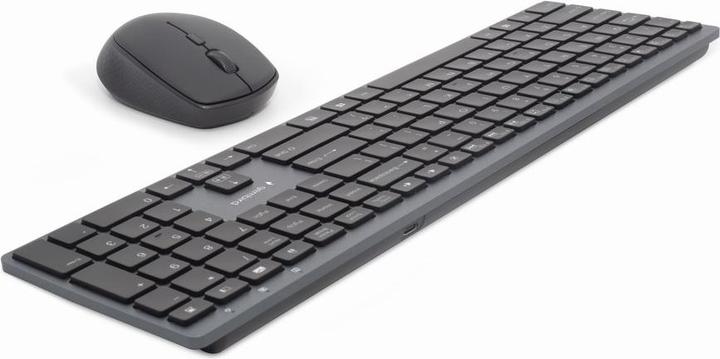 Image du produit Gembird KBS-ECLIPSE-M500 Backlight Pro Business Slim wireless desktop set US layout black (US, Filaire)