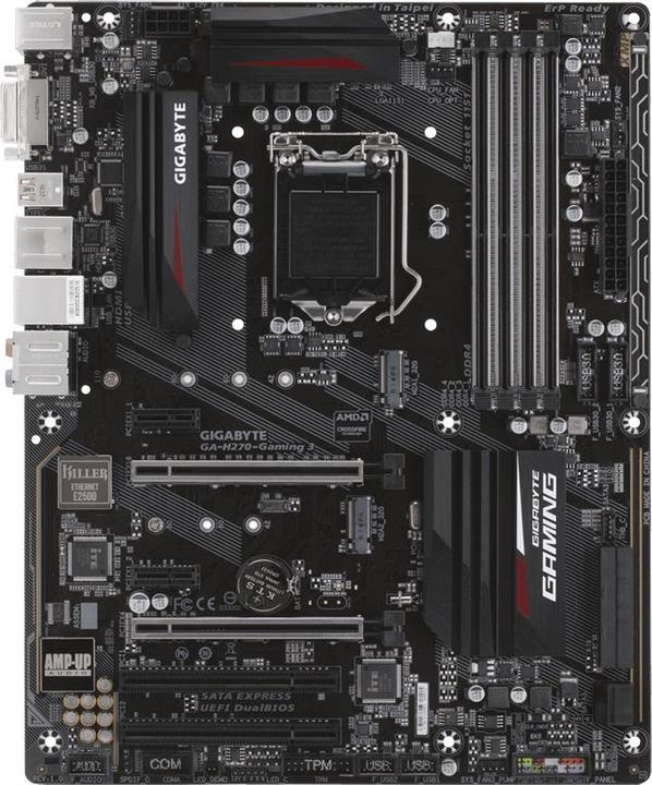 Produktbild Gigabyte GA-H270-Gaming 3, ATX, LGA1151 (LGA 1151, Intel H270, ATX)