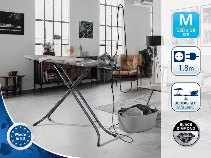 Actual product image Leifheit AirBoard M Black Plus ironing board (120 x 38 cm)