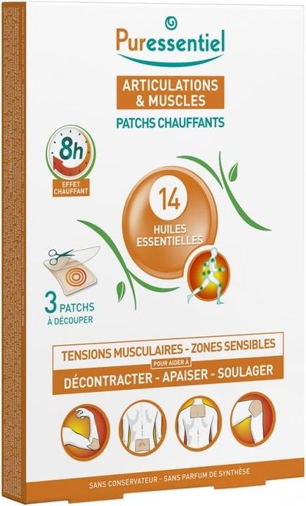 Immagine prodotto Puressentiel Patch che scalda 14 oli essenziali (3 x)