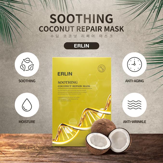 Produktbild Erlin Soothing Coconut Repair Mask Pack