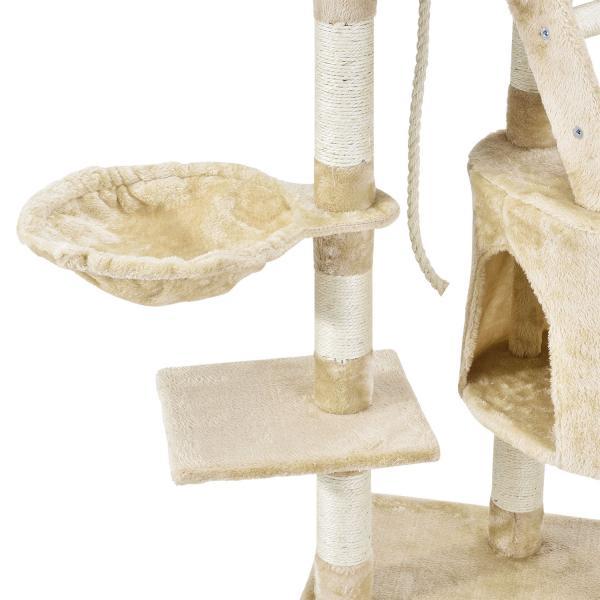 Produktbild Juskys Sams Pet Kratzbaum Buffy (118 cm, Beige)
