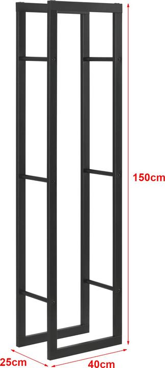 Actual product image En.Casa Firewood rack (40 x 25 x 150 cm)
