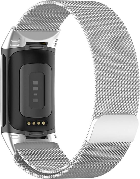 Image du produit Cover-Discount Fitbit Charge 6 - Bracelet magnétique de remplacement Milanese (Acier inoxydable)