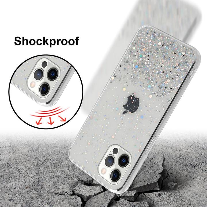 Image du produit Cadorabo Couverture TPU paillettes scintillantes (Apple iPhone 12 Pro Max)