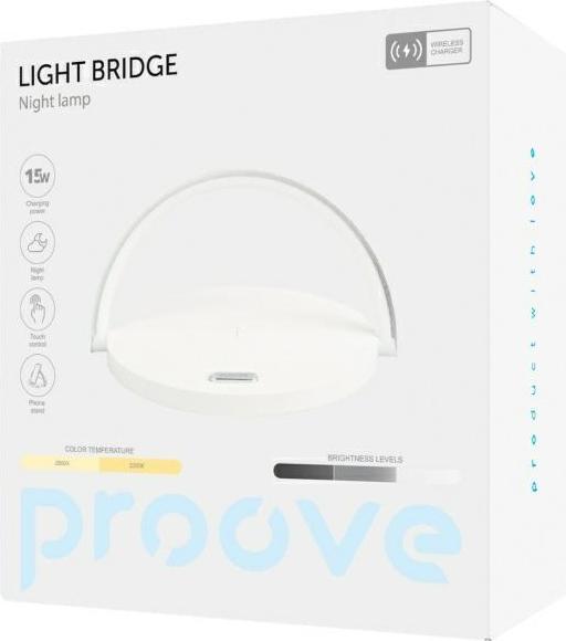 Image du produit Proove Bedside lamp Light Bridge LED 3W with inductive charging 15W white