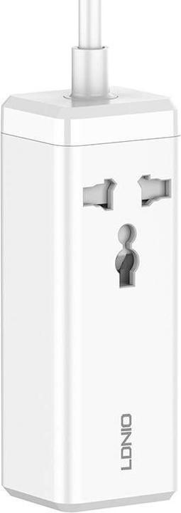 Image du produit Ldnio Barrette d'alimentation avec 1 prise AC, 2x USB, 2x USB-C SC1418, EU/US, (blanc)