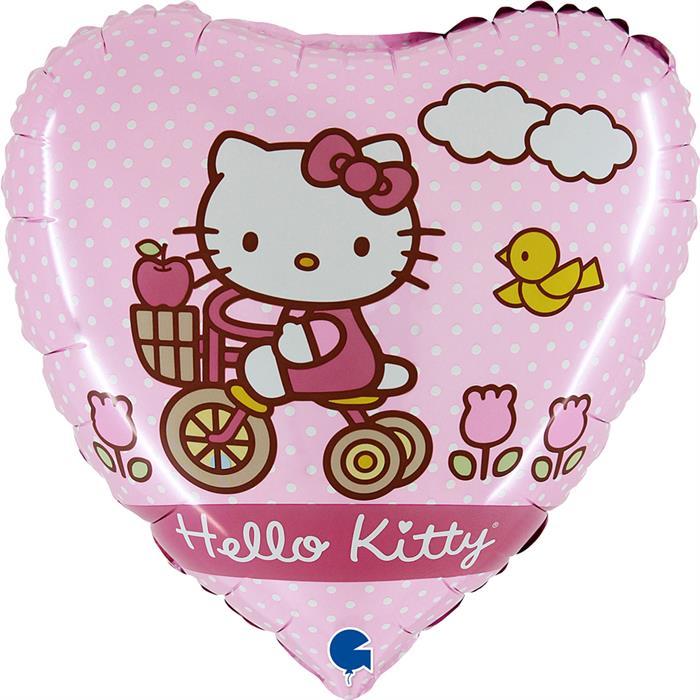 Image du produit Grabo Folienballon Hello Kitty Fahrrad 46 cm ohne Füllung