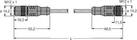 Actual product image Turck PUR cable sheath