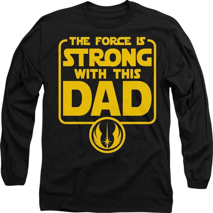 Immagine prodotto Star Wars Force Is Strong Dad Maglietta Festa del Papà Adulto Unisex (L)