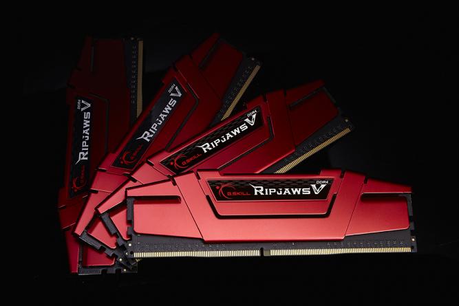 Produktbild G.Skill Ripjaws V (4 x 4GB, 2400 MHz, DDR4-RAM, DIMM)