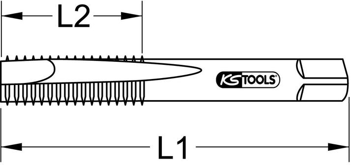 Produktbild KS Tools HSS Handgewindebohrer-Satz M