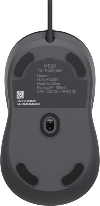 Actual product image Logitech LOGI Wired Mouse M520 for Business, Wired Mouse (Cable)