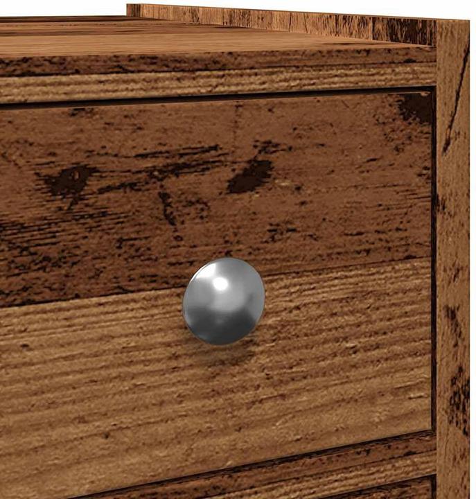 Actual product image VidaXL Narrow bathroom cabinet with castors -Optics