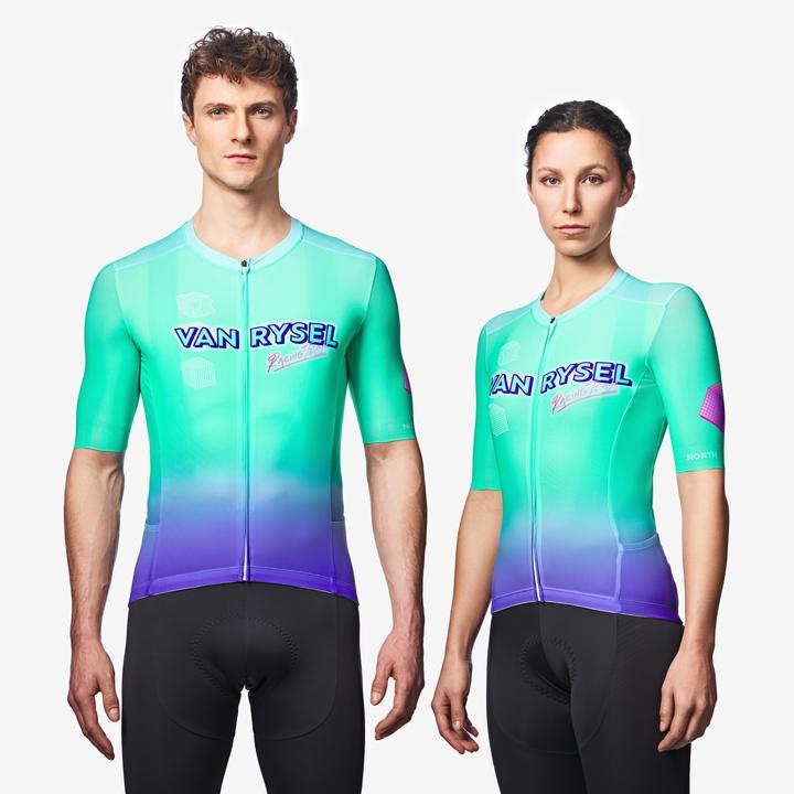 Produktbild Van rysel Radtrikot Rennrad kurzarm Sommer Racer 2 Aquamarin (S)