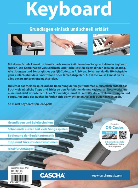 Actual product image Keyboard - Schnell und einfach lernen + CD (German, Helmut Hage, 2016)