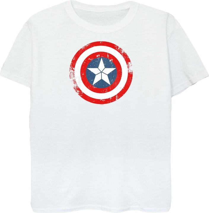 Image du produit - T-shirt CAPTAIN AMERICA CIVIL WAR DISTRESSED SHIELD - Femme (XL)