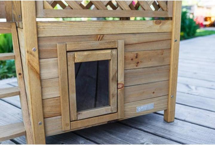 Actual product image Kerbl Katzenhaus Lodge (73 cm, Brown)