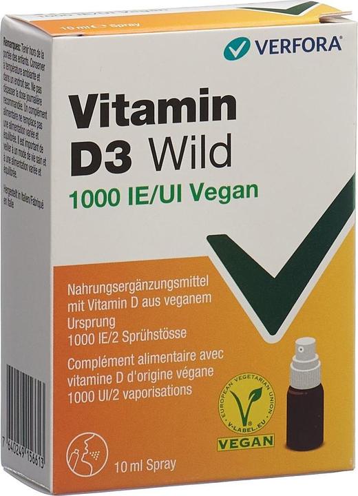 Produktbild Wild Pharma Vitamin D3 Wild Spray 1000 IE vegan (1 Stück, Spray, 52 g)