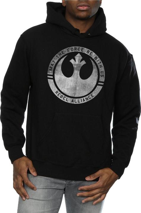 Actual product image Star Wars Mens Rogue One May The Force Be With Us Hoodie (M)
