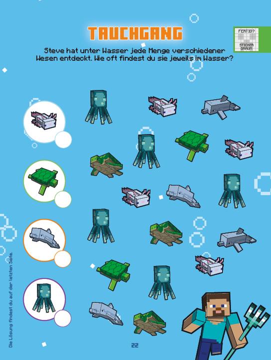 Actual product image Panini Minecraft: 1001 stickers: Stickers - puzzles - colouring in