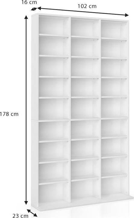 Actual product image Vicco Jukebox (102 x 16 x 178 cm)