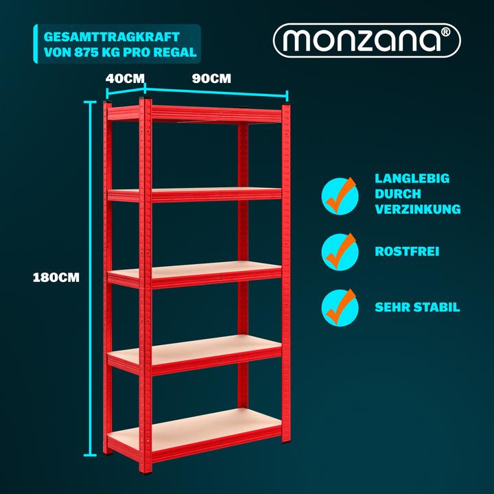 Actual product image Monzana 2x heavy duty shelf
