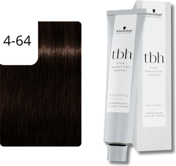 Produktbild Schwarzkopf true beautiful honest - 4-64W Mittelbraun Schoko Beige (Beige, Blond, Braun)
