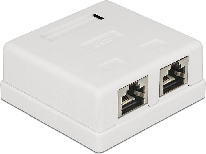 Produktbild Delock RJ-45 Cat.6 Gehäuse: 2 Port (Netzwerk Zubehör)