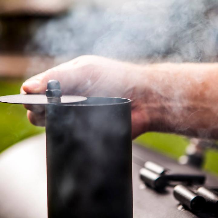 Immagine prodotto Char Broil Affumicatore Oklahoma Joe in acciaio nero con coperchio, termometro per coperchio (Grill)