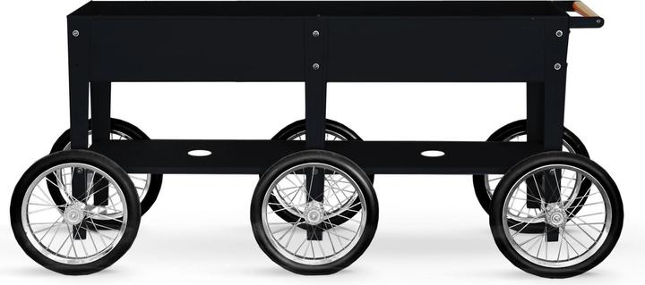 Actual product image Herstera raised bed Urban Garden Wheels, 150 x 35 x 80 cm, Matt Black