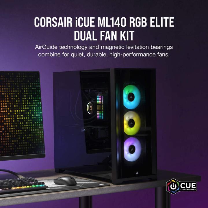 Produktbild Corsair ML140 RGB ELITE (140 mm, 2 x)