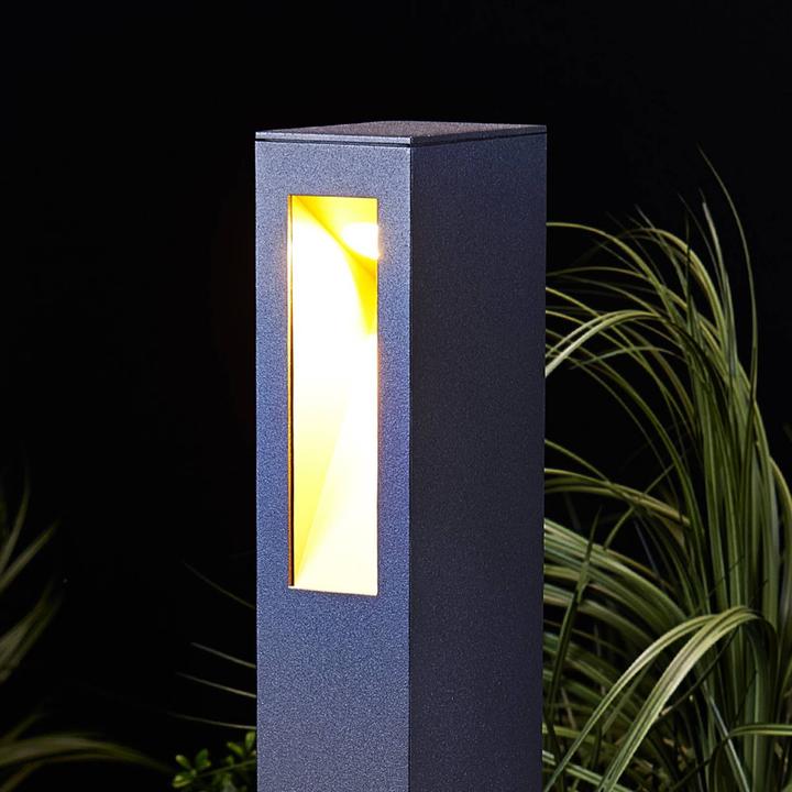 Actual product image Lucande Jenke LED garden light Graphite (100 lm, IP54)