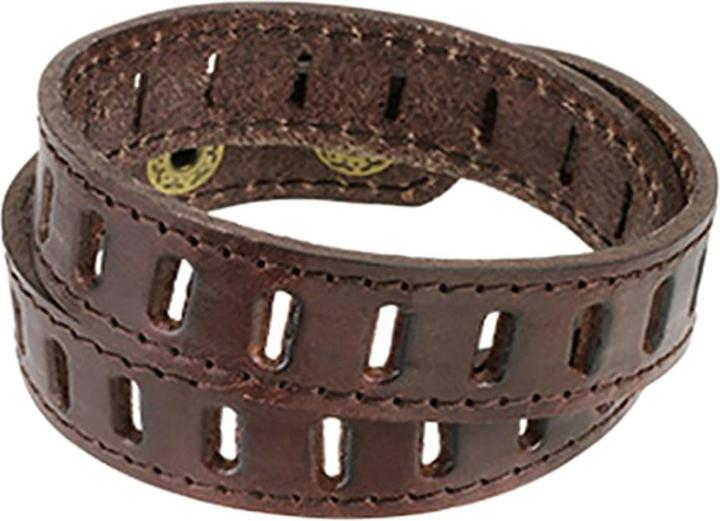 Image du produit Star Piercing Bracelet en cuir marron avec fente (Cuir, sans laiton)