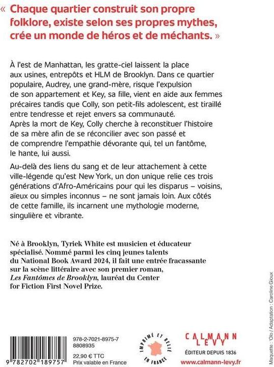 Valeurs nutritives et ingrédients Les fantômes de Brooklyn (Français, White Tyriek, 2024)