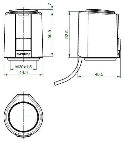 Actual product image Oventrop electrotherm. Actuator T 2P 2-point H NC de-energised closed 230 V