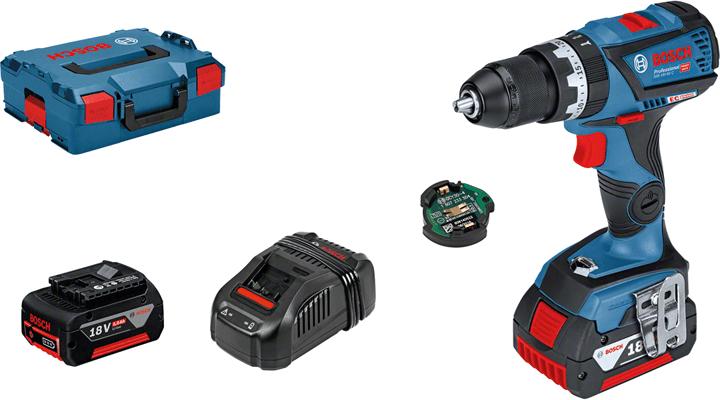 Bosch Professional GSB 18V-60 C inkl. 2. Akku, Koffer und Bluetooth-Modul (Akkubetrieb)